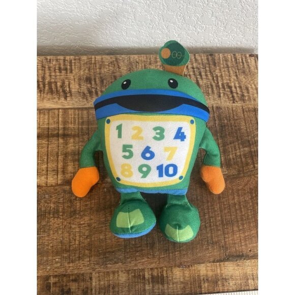 Nick Junior Nickelodeon TEAM UMIZOOMI “BOT” 9" Robot Plush Toy Green Blue 2011 - Picture 2 of 9